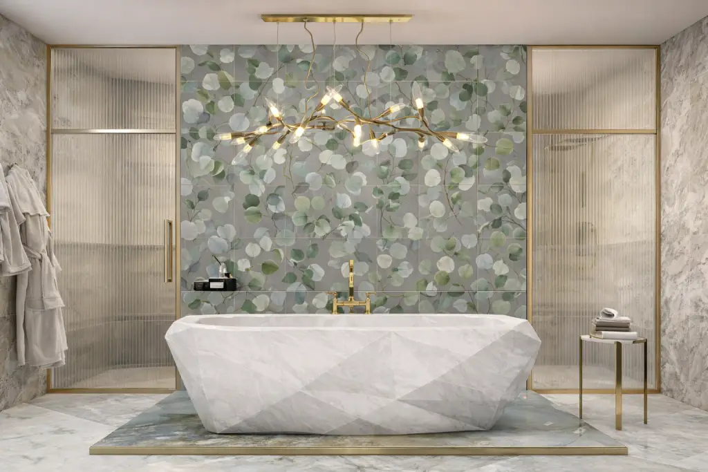 Bathroom ceramic tiles
