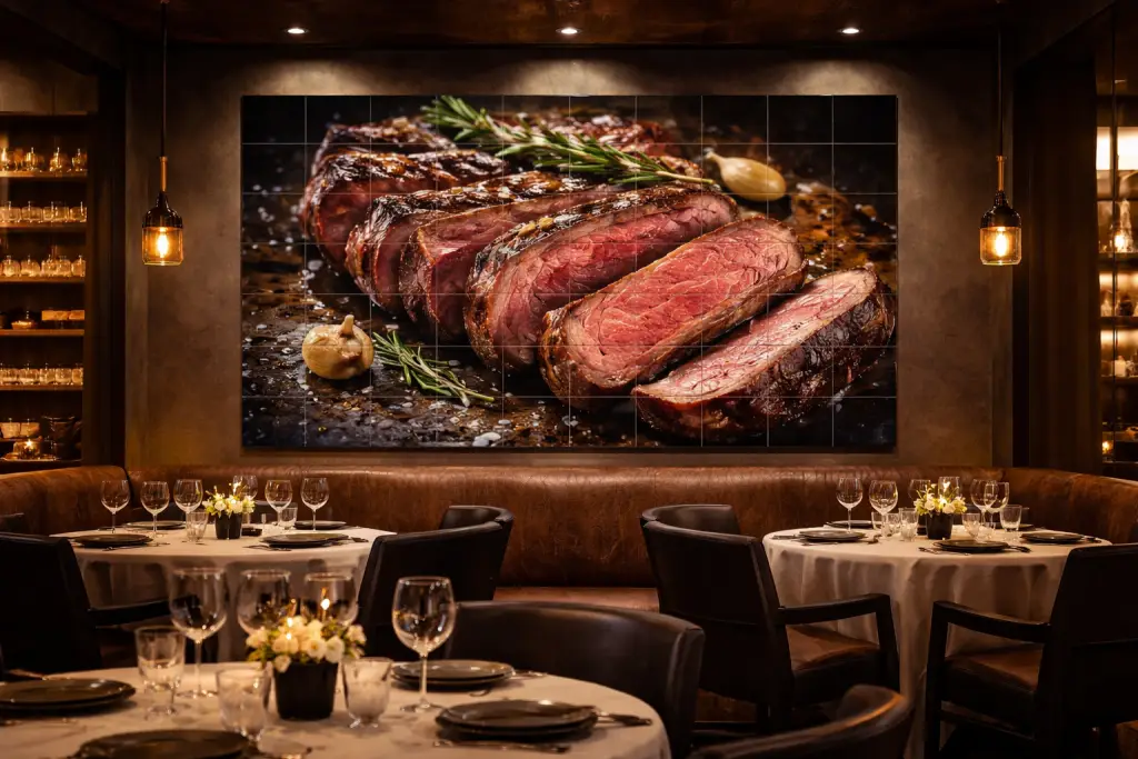 Designer tile murals