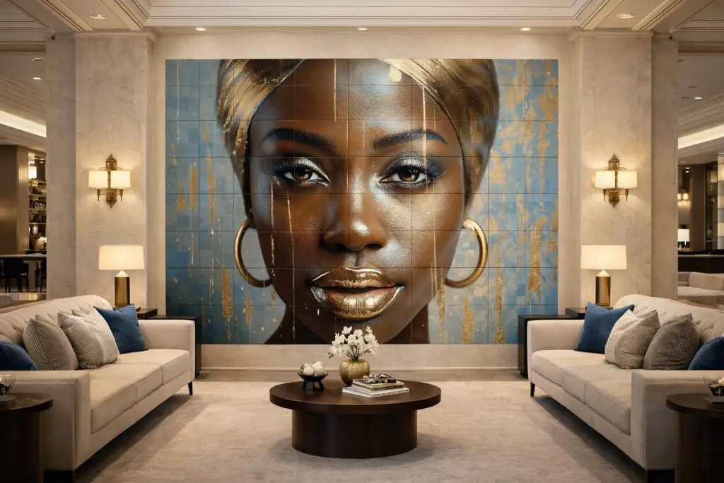 Custom ceramic tile murals