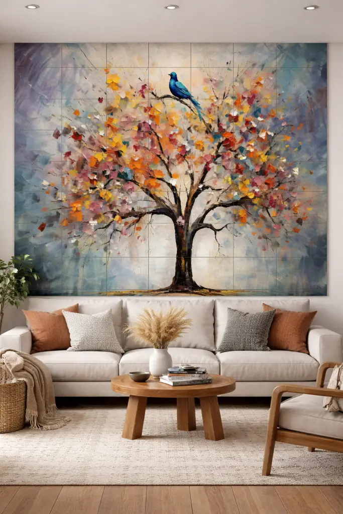 Luxury tile murals